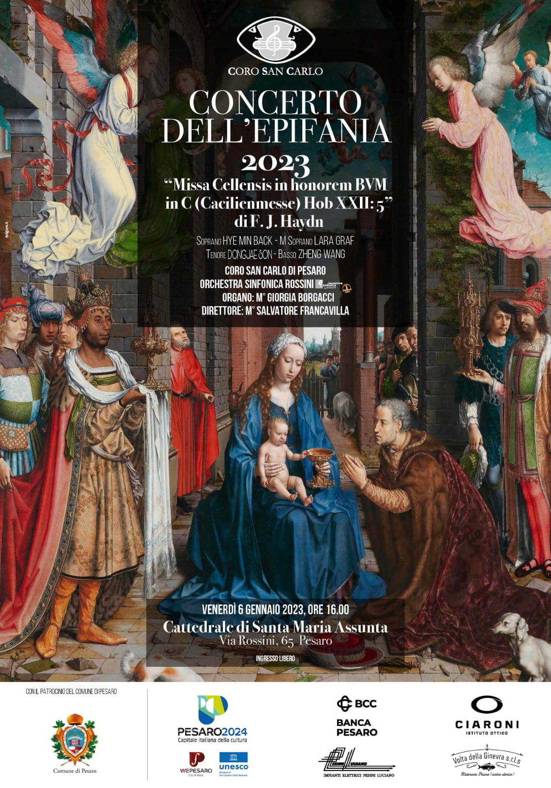 Concerto dell’Epifania 6/gennaio/2023