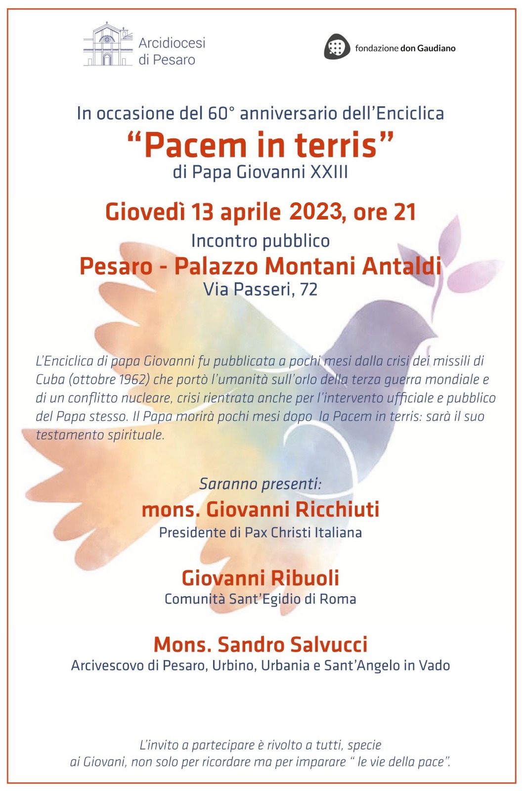 Pacem in terris – 13 aprile