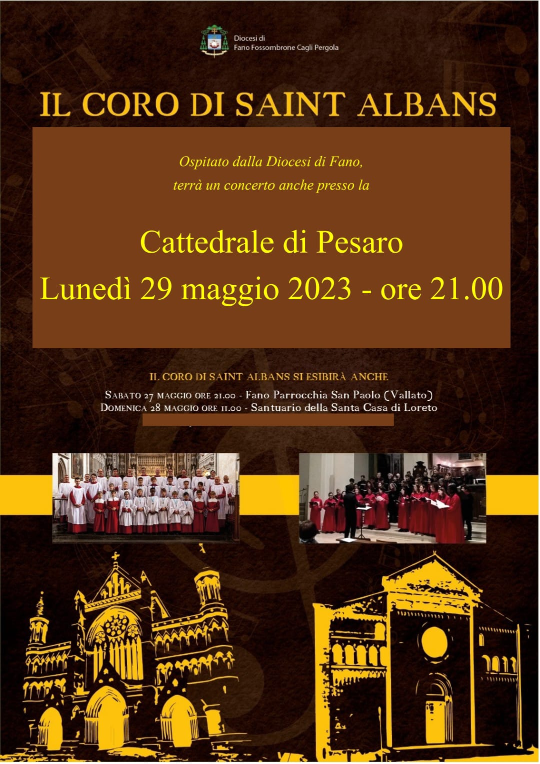 IL CORO DI SAINT ALBANS – Basilica Cattedrale – Lunedì 29 maggio 2023 – ore 21.00