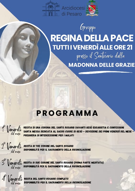 GRUPPO REGINA DELLA PACE – Nuovo programma da Novembre