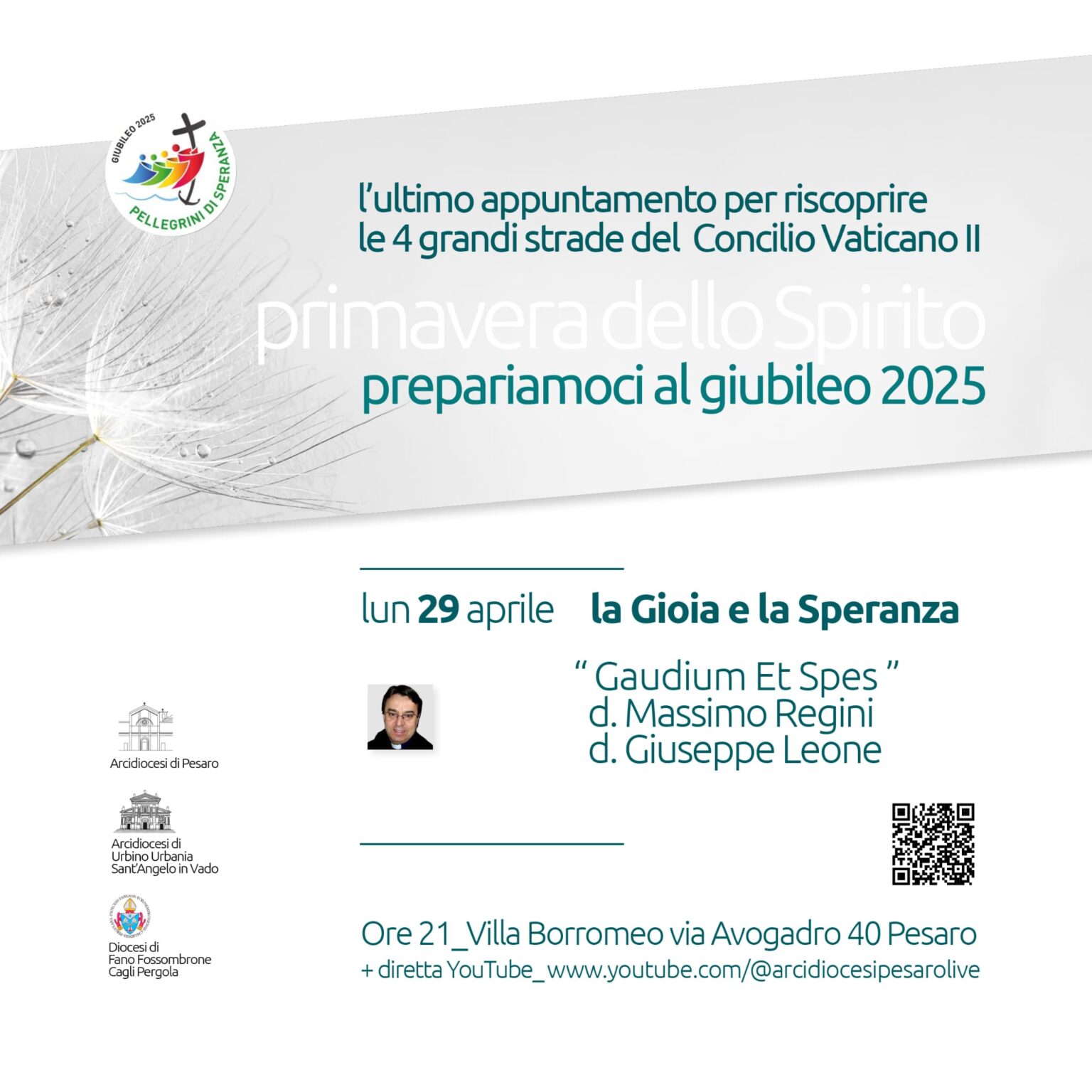 PREPARIAMOCI AL GIUBILEO 2025 – I LUNEDI’ DEL CONCILIO – Ultimo appuntamento – lunedì 29 aprile 2024 ore 21.00 – I LINK PER IL COLLEGAMENTO
