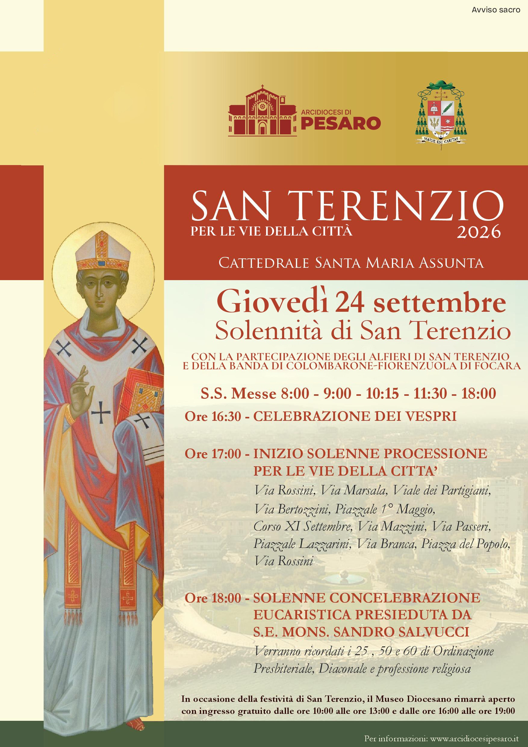 San Terenzio –  invito e novità